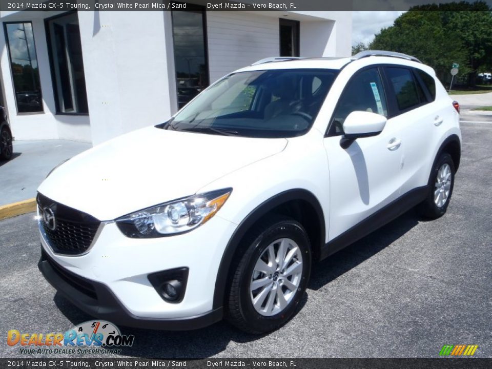 2014 Mazda CX-5 Touring Crystal White Pearl Mica / Sand Photo #1