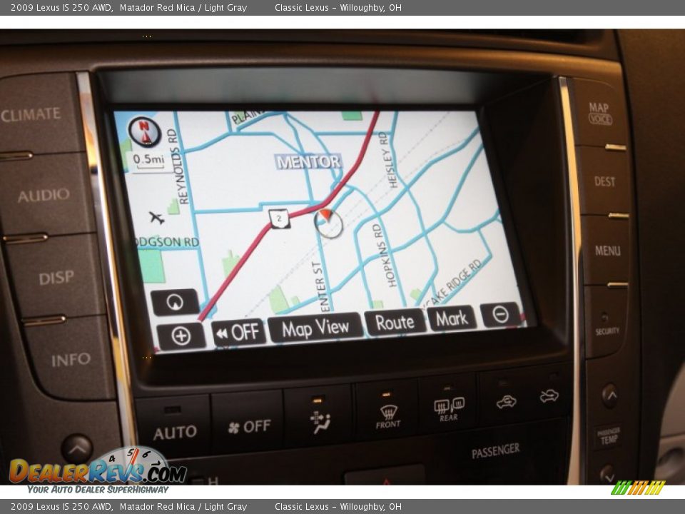 2009 Lexus IS 250 AWD Matador Red Mica / Light Gray Photo #17