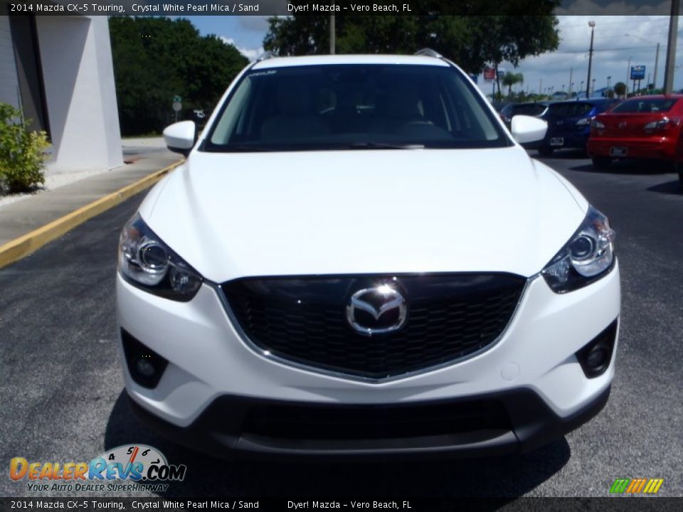 2014 Mazda CX-5 Touring Crystal White Pearl Mica / Sand Photo #2