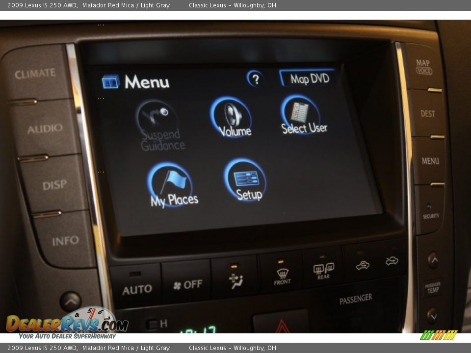 2009 Lexus IS 250 AWD Matador Red Mica / Light Gray Photo #19