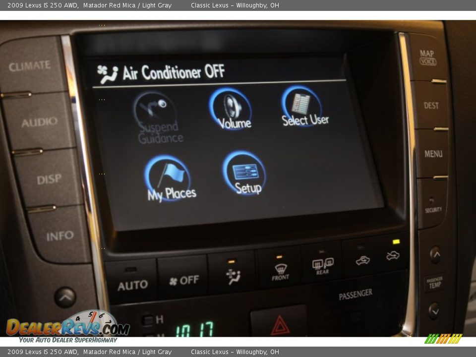 2009 Lexus IS 250 AWD Matador Red Mica / Light Gray Photo #20
