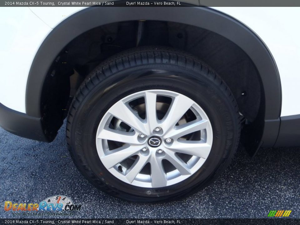 2014 Mazda CX-5 Touring Crystal White Pearl Mica / Sand Photo #7