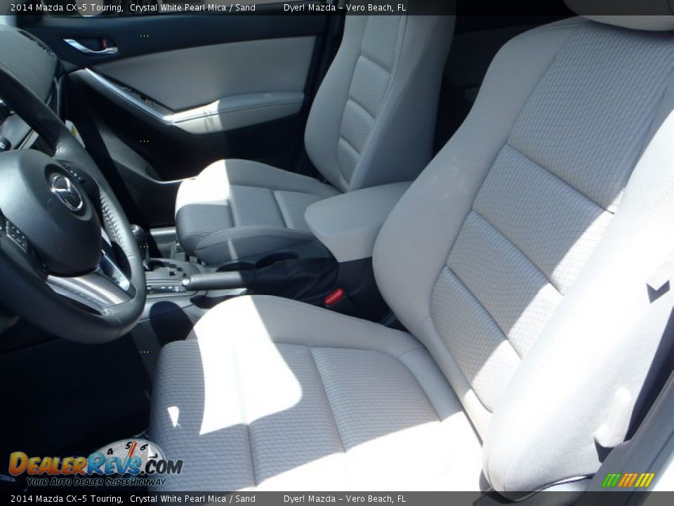 2014 Mazda CX-5 Touring Crystal White Pearl Mica / Sand Photo #9