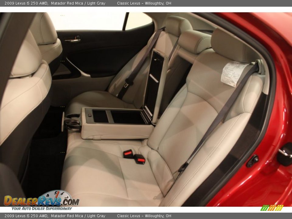 2009 Lexus IS 250 AWD Matador Red Mica / Light Gray Photo #26