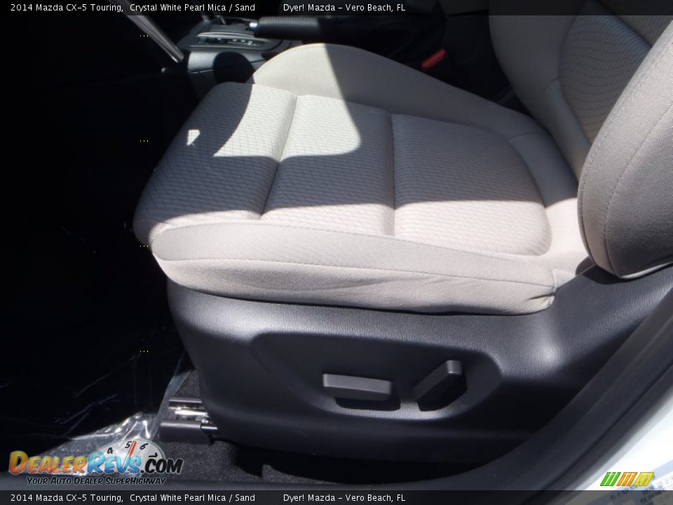 2014 Mazda CX-5 Touring Crystal White Pearl Mica / Sand Photo #10