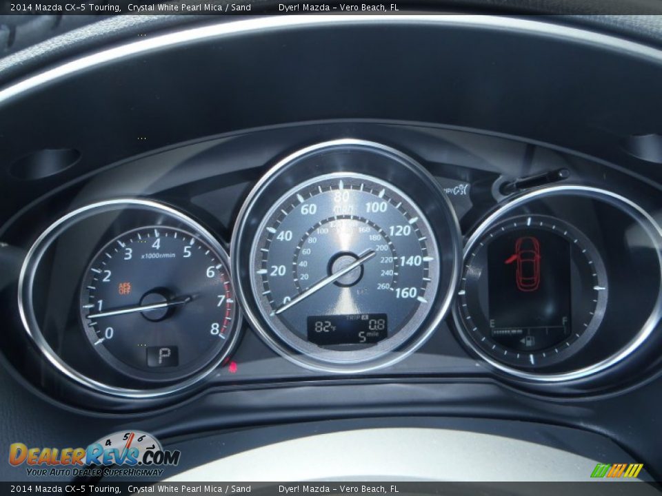 2014 Mazda CX-5 Touring Crystal White Pearl Mica / Sand Photo #13