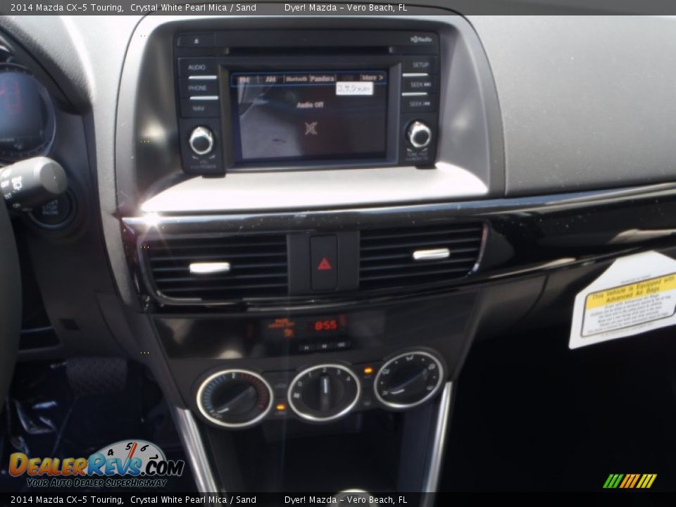 2014 Mazda CX-5 Touring Crystal White Pearl Mica / Sand Photo #14