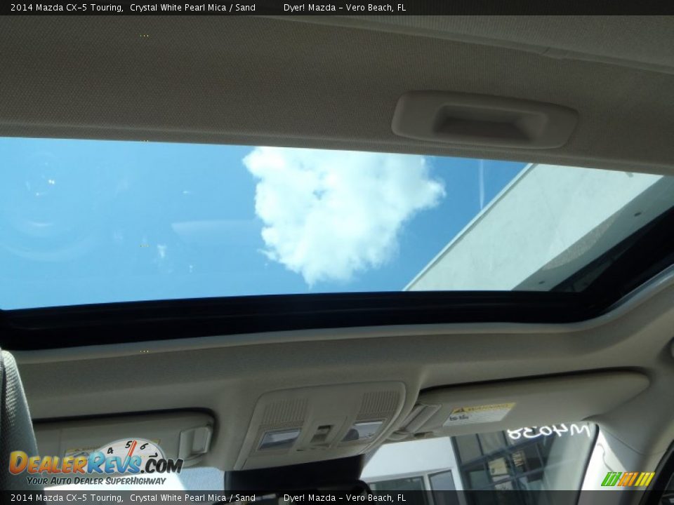 2014 Mazda CX-5 Touring Crystal White Pearl Mica / Sand Photo #17