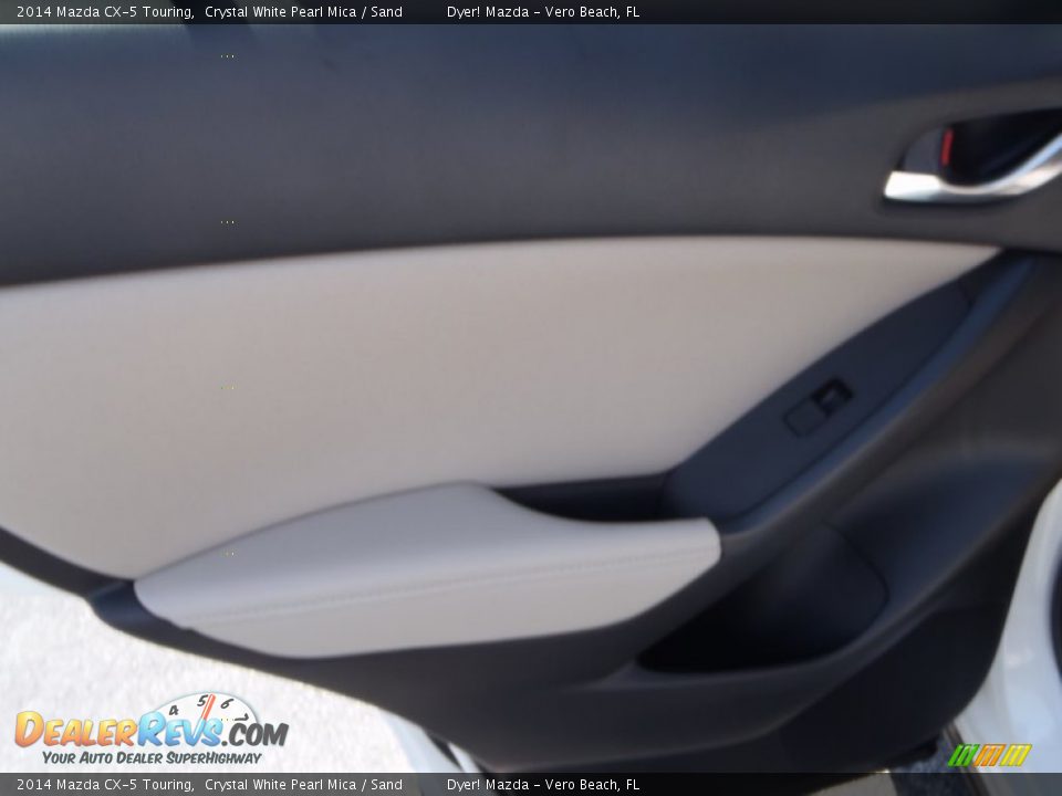 2014 Mazda CX-5 Touring Crystal White Pearl Mica / Sand Photo #18