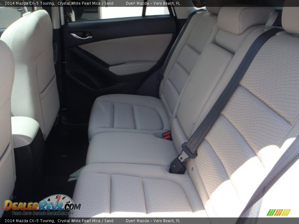 2014 Mazda CX-5 Touring Crystal White Pearl Mica / Sand Photo #19