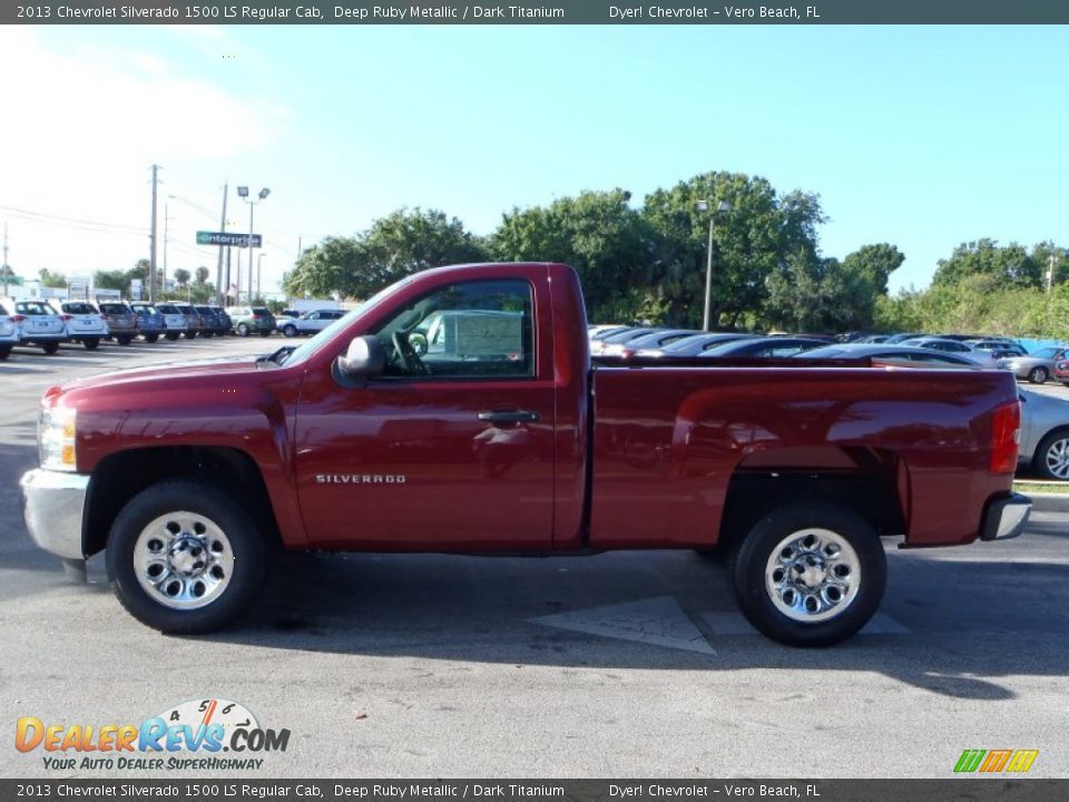 Deep Ruby Metallic 2013 Chevrolet Silverado 1500 LS Regular Cab Photo #3