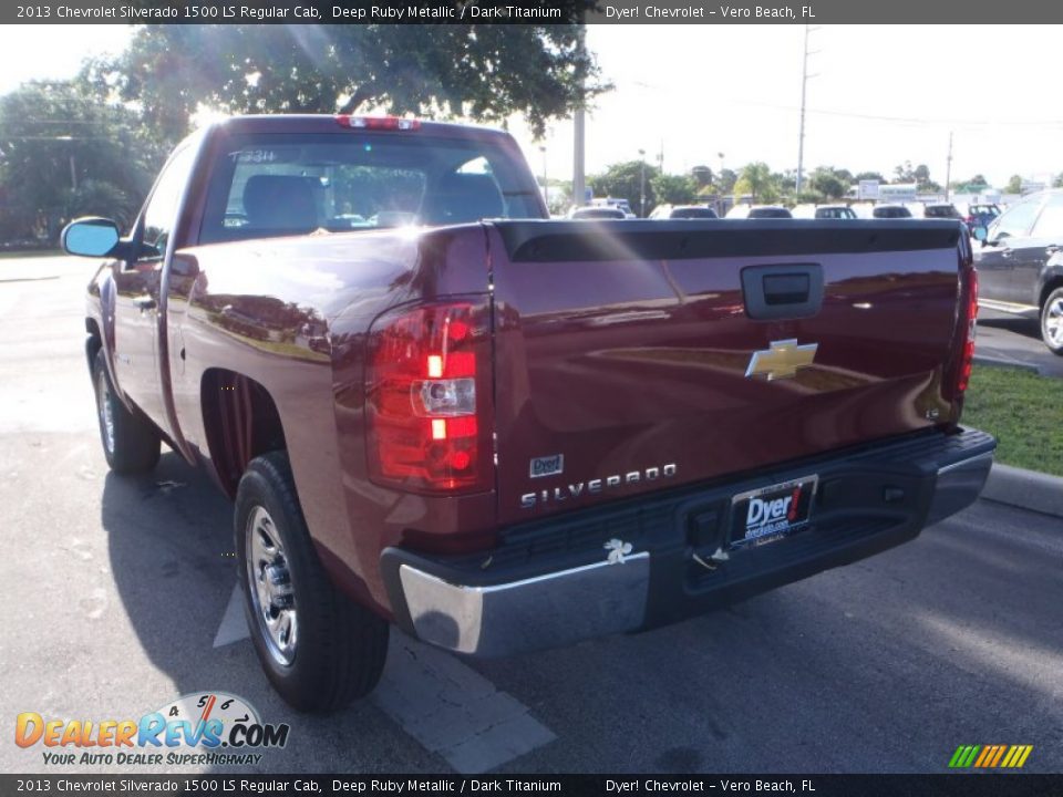 2013 Chevrolet Silverado 1500 LS Regular Cab Deep Ruby Metallic / Dark Titanium Photo #4