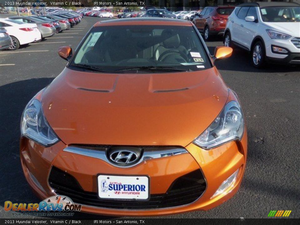 2013 Hyundai Veloster Vitamin C / Black Photo #1
