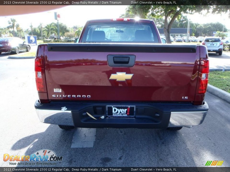 2013 Chevrolet Silverado 1500 LS Regular Cab Deep Ruby Metallic / Dark Titanium Photo #6