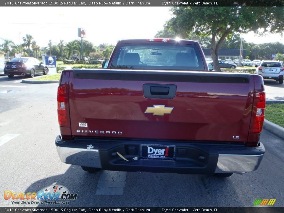 2013 Chevrolet Silverado 1500 LS Regular Cab Deep Ruby Metallic / Dark Titanium Photo #7