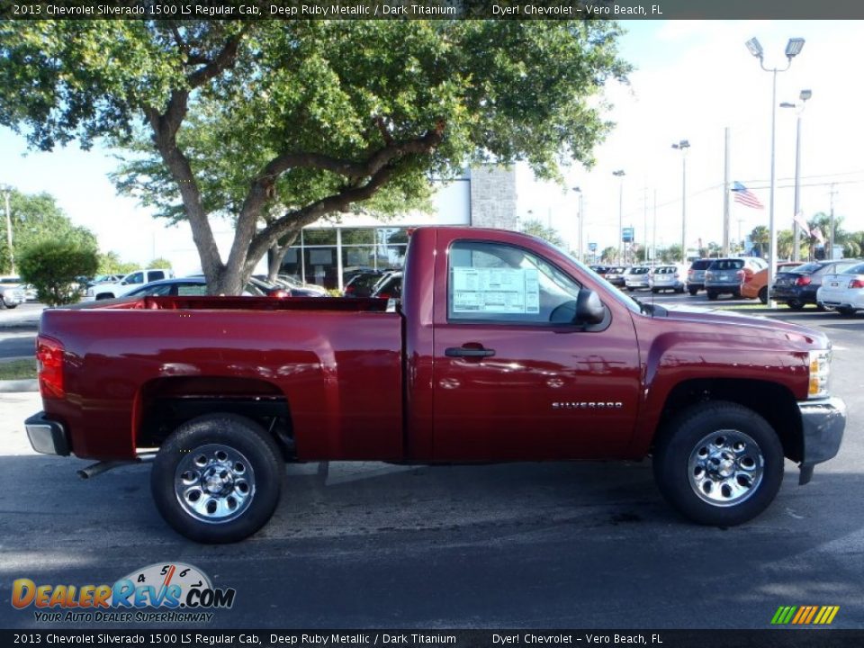 Deep Ruby Metallic 2013 Chevrolet Silverado 1500 LS Regular Cab Photo #8