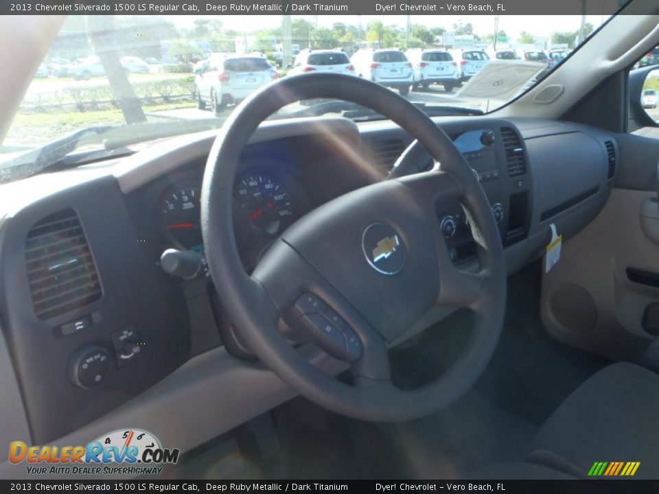 2013 Chevrolet Silverado 1500 LS Regular Cab Deep Ruby Metallic / Dark Titanium Photo #12