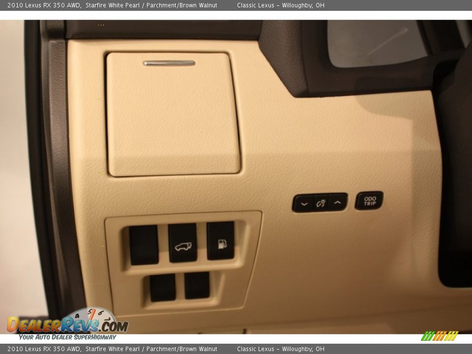 2010 Lexus RX 350 AWD Starfire White Pearl / Parchment/Brown Walnut Photo #7
