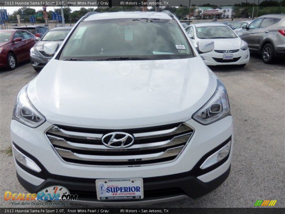 2013 Hyundai Santa Fe Sport 2.0T Frost White Pearl / Gray Photo #1
