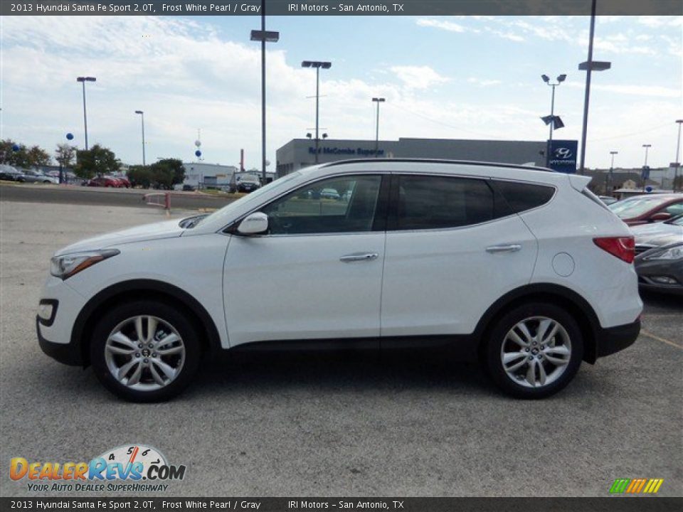 2013 Hyundai Santa Fe Sport 2.0T Frost White Pearl / Gray Photo #5