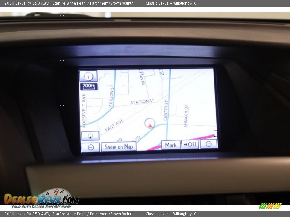 2010 Lexus RX 350 AWD Starfire White Pearl / Parchment/Brown Walnut Photo #14