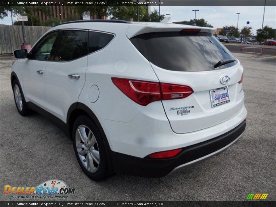 2013 Hyundai Santa Fe Sport 2.0T Frost White Pearl / Gray Photo #6