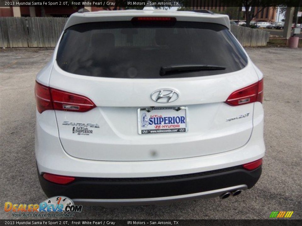 2013 Hyundai Santa Fe Sport 2.0T Frost White Pearl / Gray Photo #7