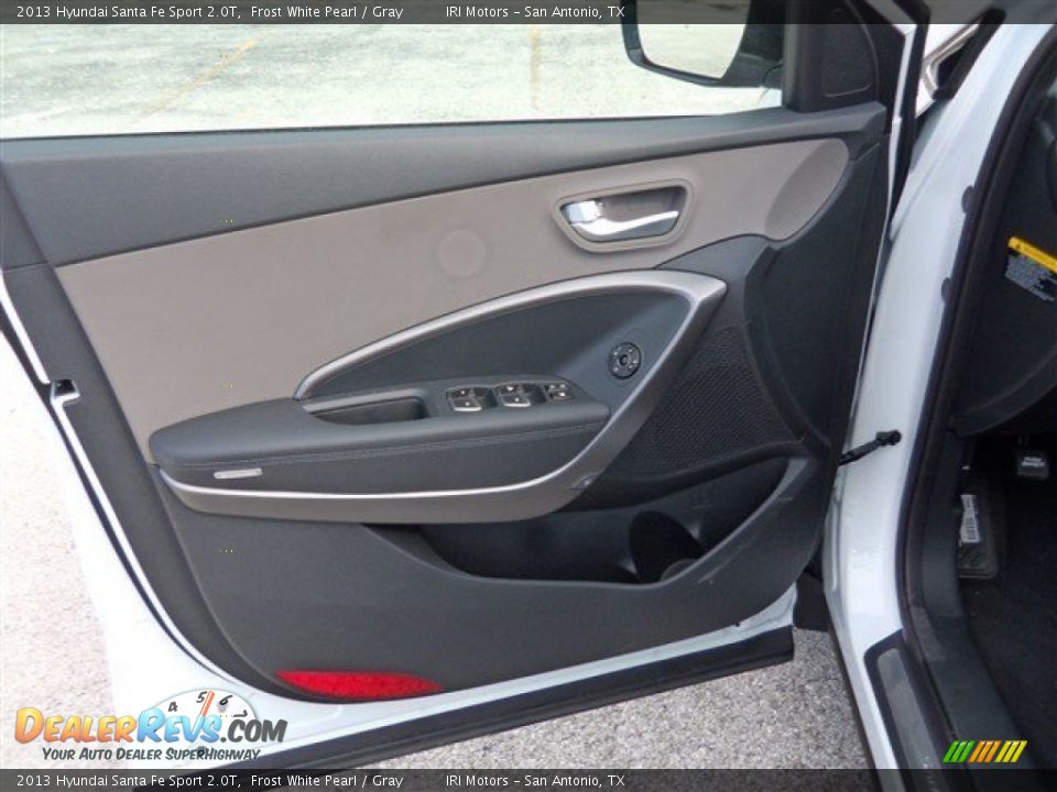 2013 Hyundai Santa Fe Sport 2.0T Frost White Pearl / Gray Photo #8