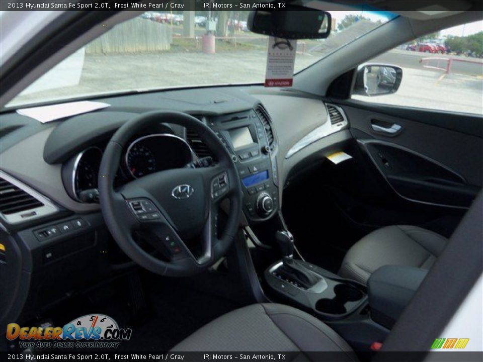 2013 Hyundai Santa Fe Sport 2.0T Frost White Pearl / Gray Photo #9