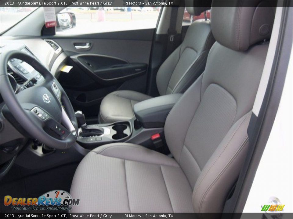 2013 Hyundai Santa Fe Sport 2.0T Frost White Pearl / Gray Photo #10