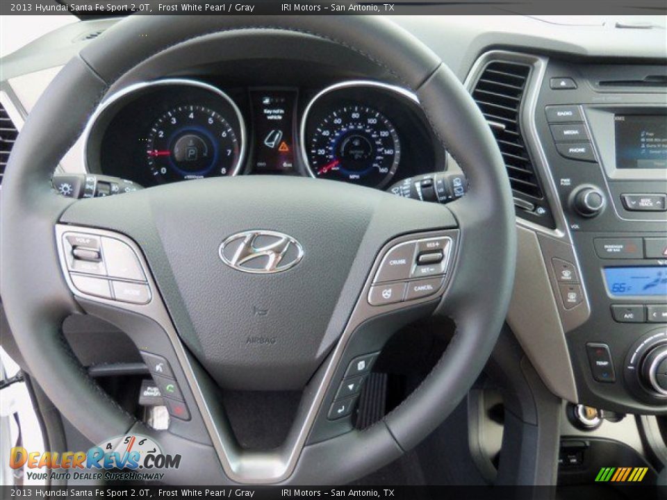 2013 Hyundai Santa Fe Sport 2.0T Frost White Pearl / Gray Photo #14