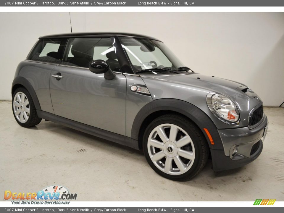 2007 Mini Cooper S Hardtop Dark Silver Metallic / Grey/Carbon Black Photo #2