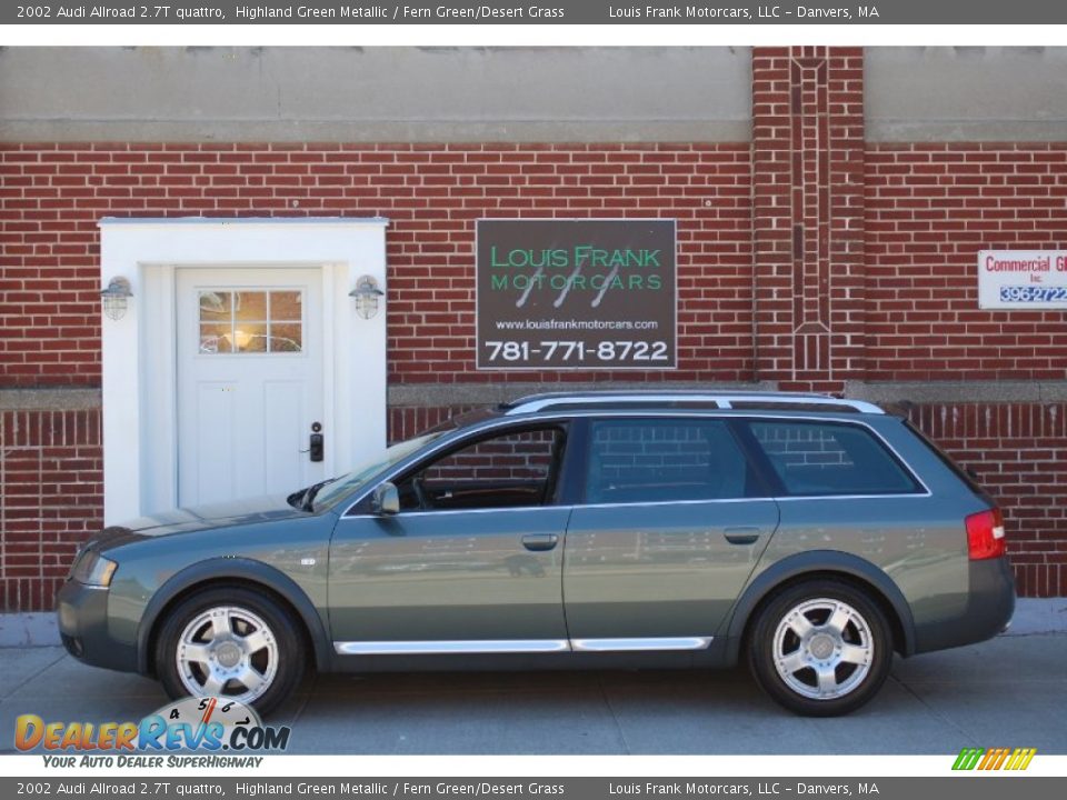 2002 Audi Allroad 2.7T quattro Highland Green Metallic / Fern Green/Desert Grass Photo #1