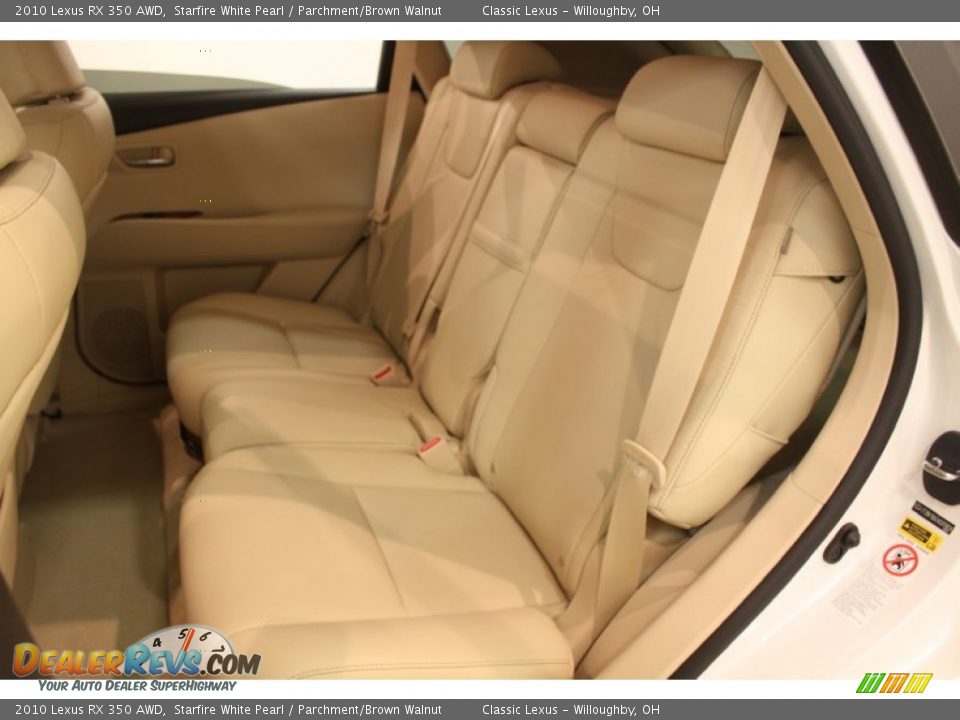 2010 Lexus RX 350 AWD Starfire White Pearl / Parchment/Brown Walnut Photo #26
