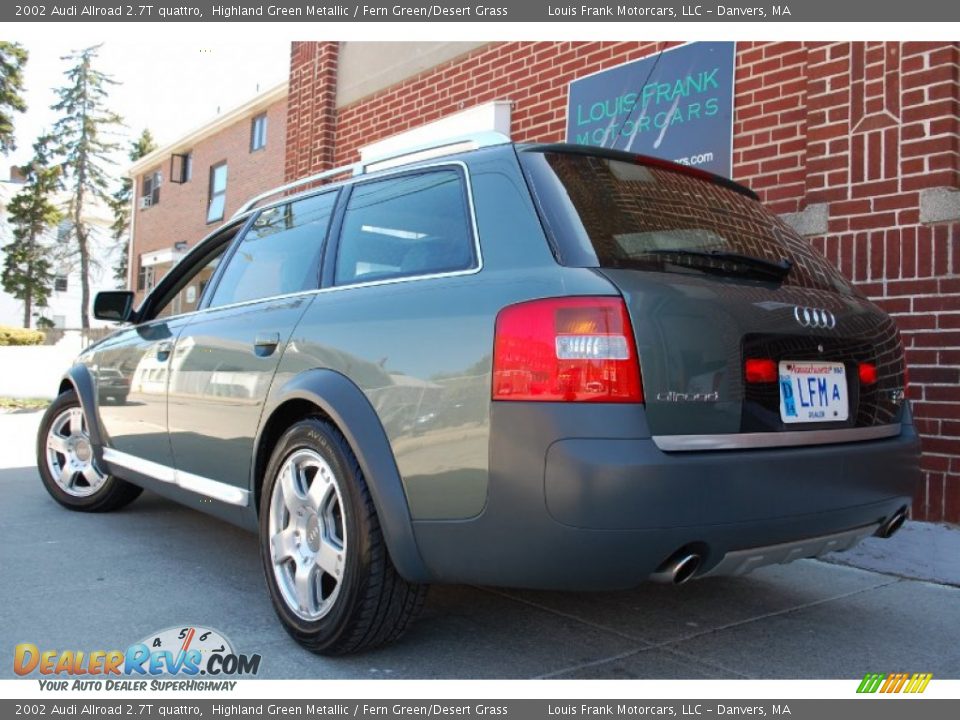 2002 Audi Allroad 2.7T quattro Highland Green Metallic / Fern Green/Desert Grass Photo #3