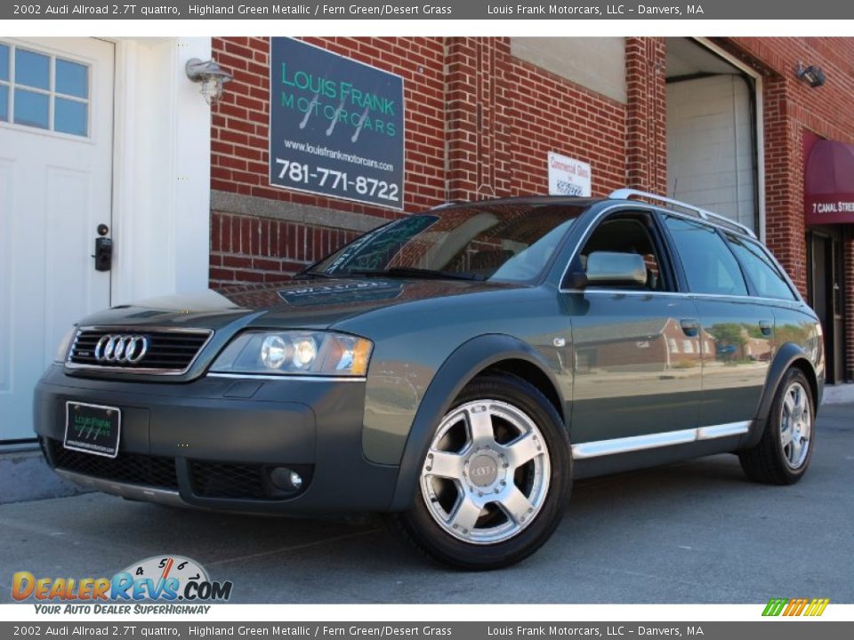 2002 Audi Allroad 2.7T quattro Highland Green Metallic / Fern Green/Desert Grass Photo #4