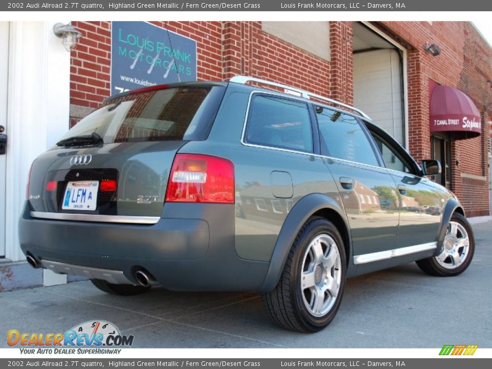 2002 Audi Allroad 2.7T quattro Highland Green Metallic / Fern Green/Desert Grass Photo #5