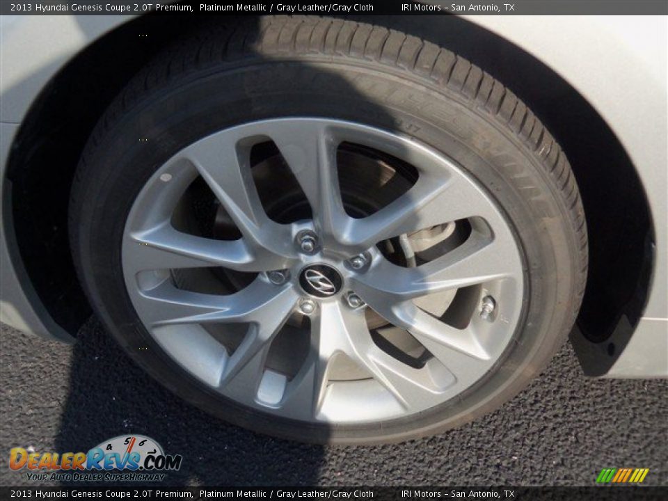 2013 Hyundai Genesis Coupe 2.0T Premium Platinum Metallic / Gray Leather/Gray Cloth Photo #3