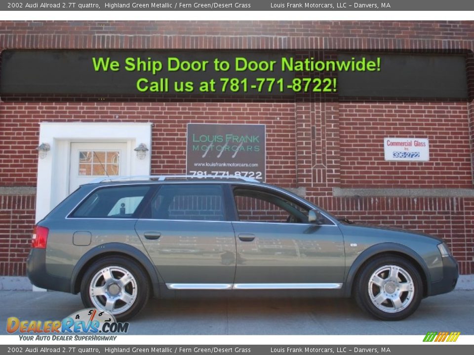 2002 Audi Allroad 2.7T quattro Highland Green Metallic / Fern Green/Desert Grass Photo #6