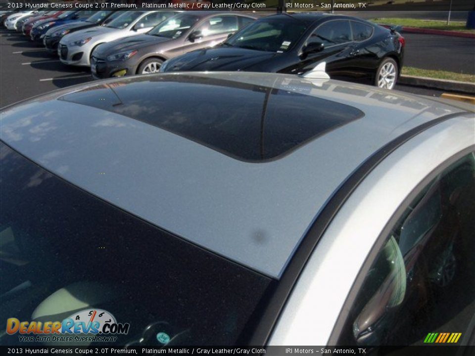 2013 Hyundai Genesis Coupe 2.0T Premium Platinum Metallic / Gray Leather/Gray Cloth Photo #5