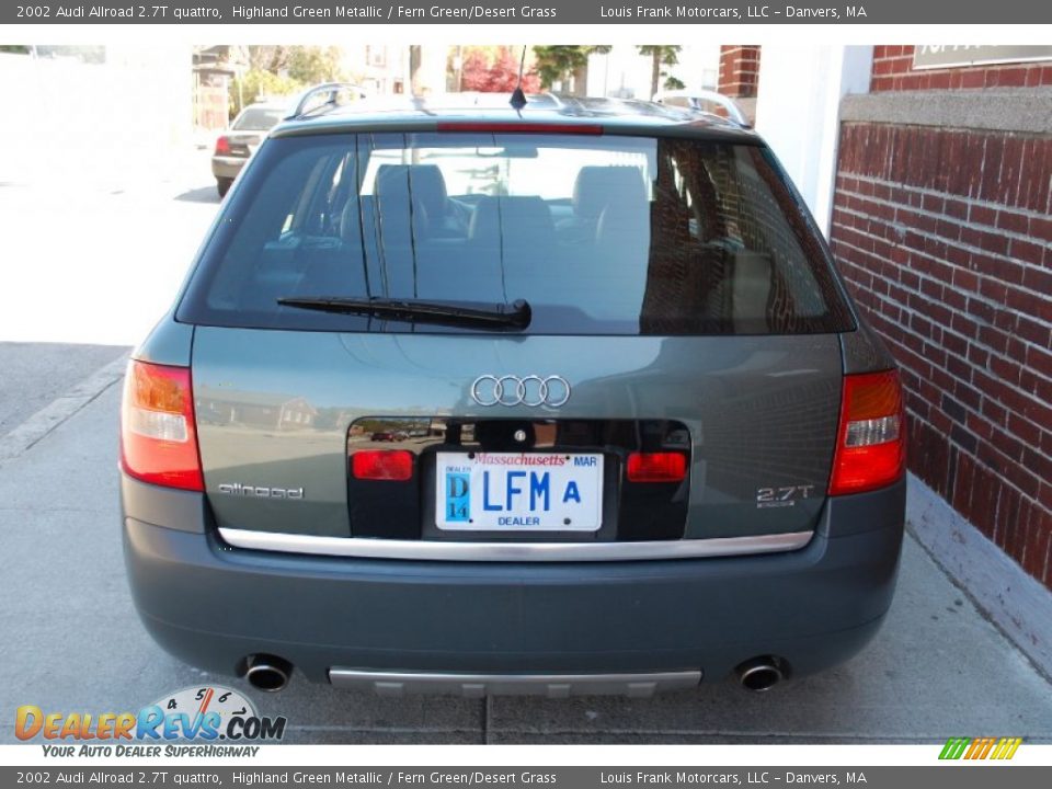 2002 Audi Allroad 2.7T quattro Highland Green Metallic / Fern Green/Desert Grass Photo #8