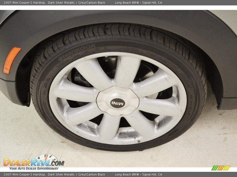 2007 Mini Cooper S Hardtop Dark Silver Metallic / Grey/Carbon Black Photo #7