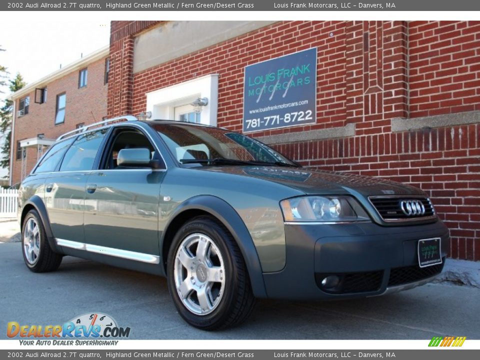 2002 Audi Allroad 2.7T quattro Highland Green Metallic / Fern Green/Desert Grass Photo #10