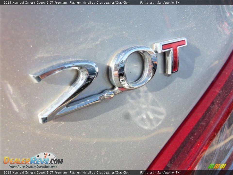 2013 Hyundai Genesis Coupe 2.0T Premium Platinum Metallic / Gray Leather/Gray Cloth Photo #8