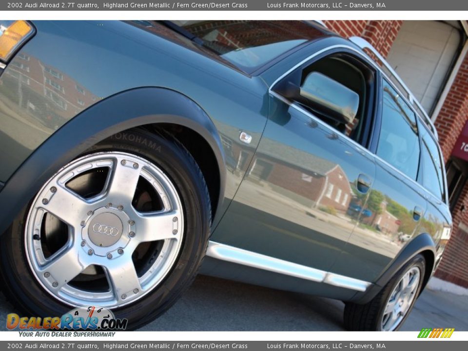 2002 Audi Allroad 2.7T quattro Highland Green Metallic / Fern Green/Desert Grass Photo #13