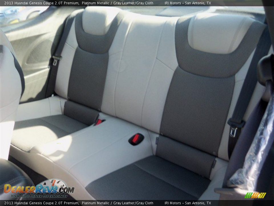 2013 Hyundai Genesis Coupe 2.0T Premium Platinum Metallic / Gray Leather/Gray Cloth Photo #12