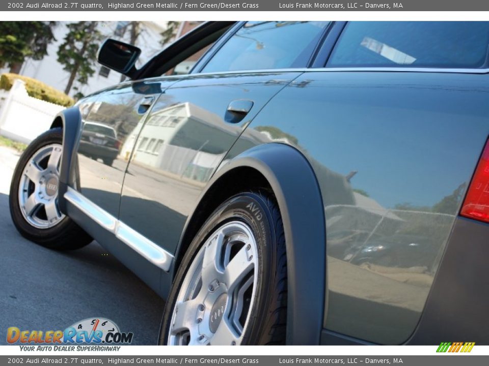 2002 Audi Allroad 2.7T quattro Highland Green Metallic / Fern Green/Desert Grass Photo #14