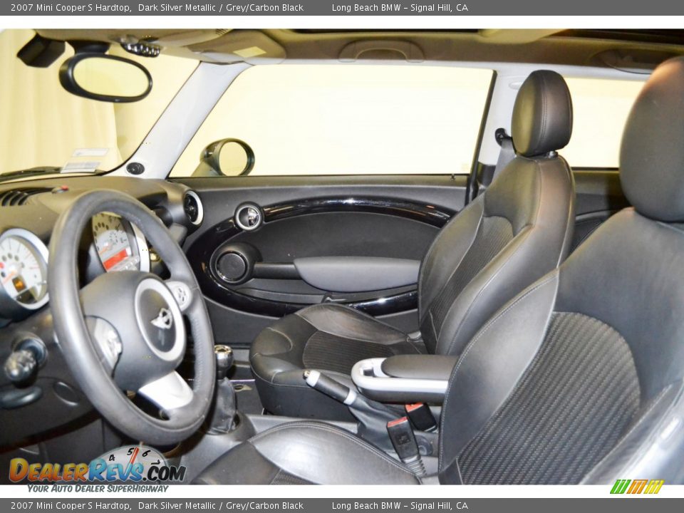 2007 Mini Cooper S Hardtop Dark Silver Metallic / Grey/Carbon Black Photo #10