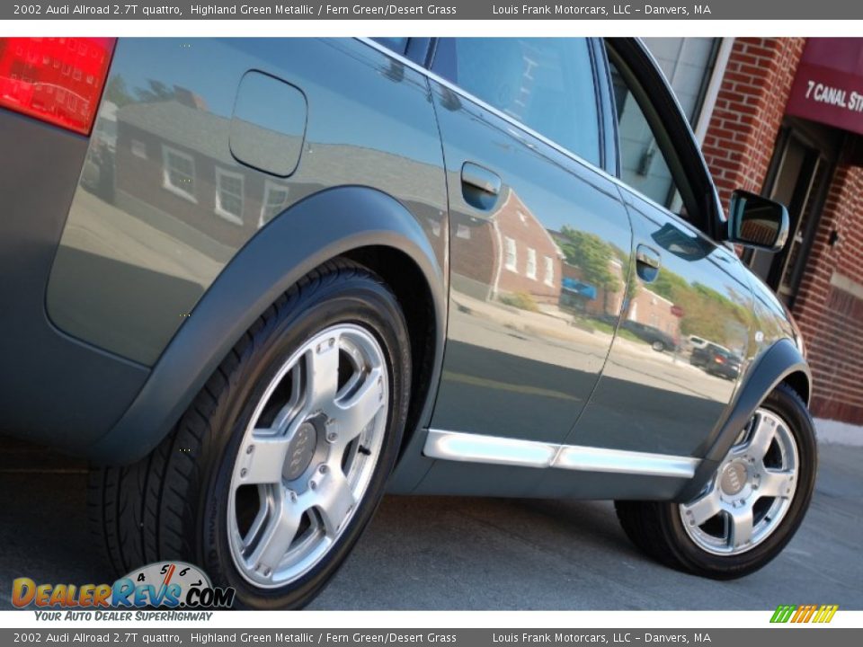 2002 Audi Allroad 2.7T quattro Highland Green Metallic / Fern Green/Desert Grass Photo #16