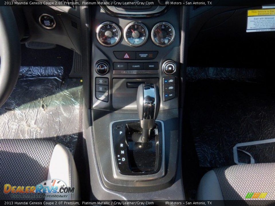 2013 Hyundai Genesis Coupe 2.0T Premium Platinum Metallic / Gray Leather/Gray Cloth Photo #15